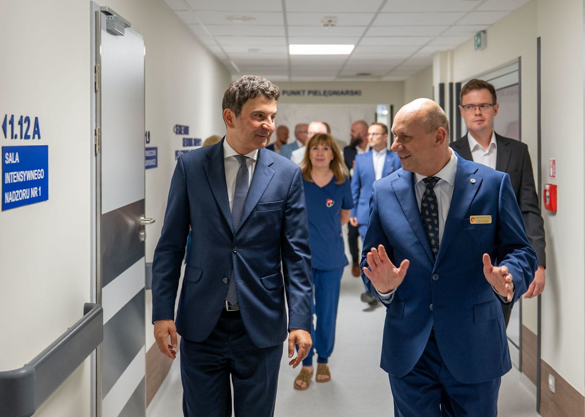 Wojewoda Śląski Marek Wójcik z Dyrektorem WSS nr 3 w Rybniku
